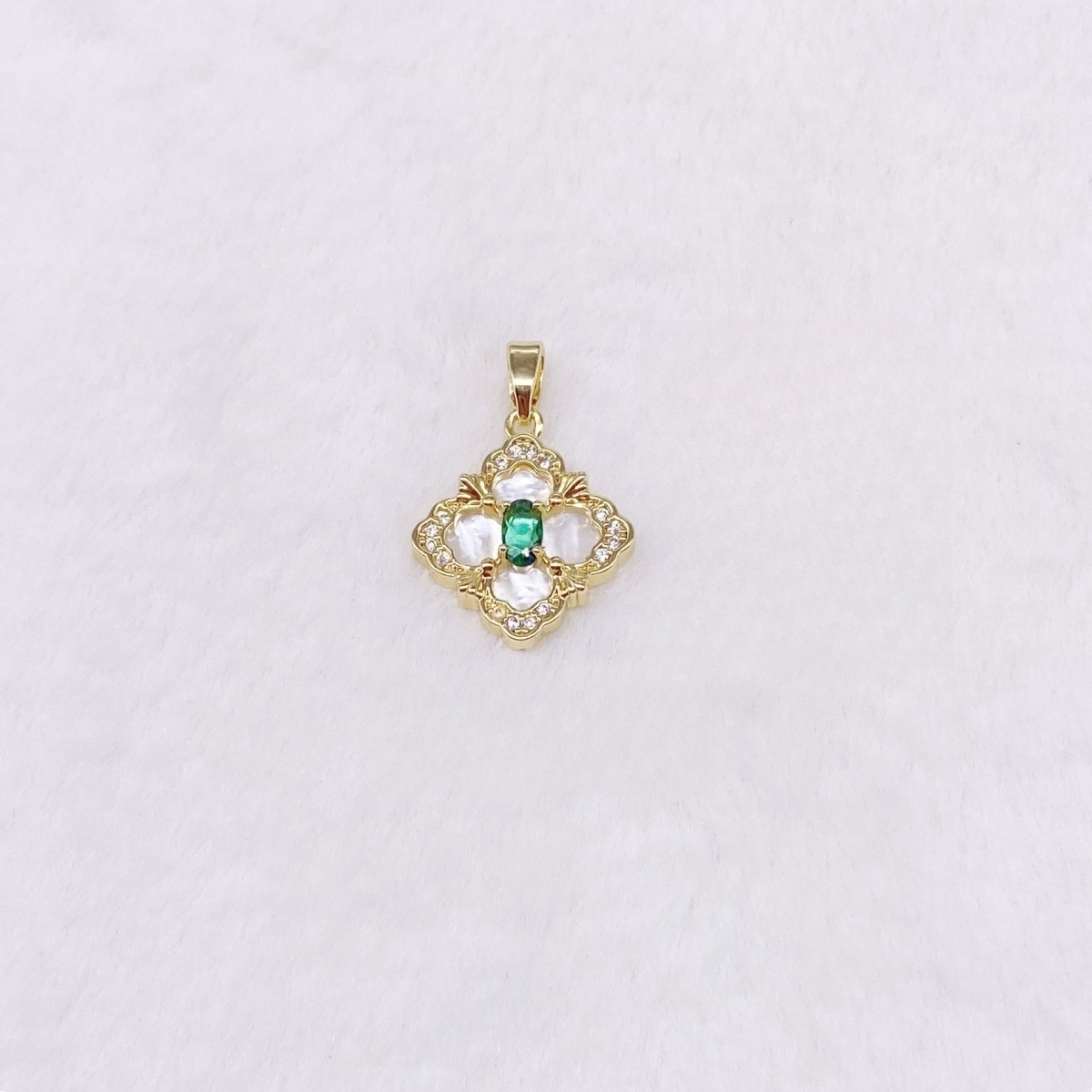 Designer necklace pendant Geometric Square Zircon custom pendant Necklace Women's Shell Titanium Steel Necklace for women tennis necklace free sh