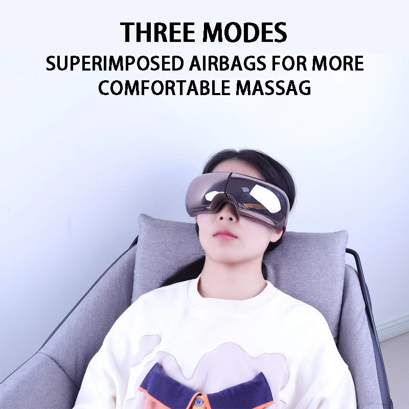 Eye Massager Smart Airbag Vibration Eye Care Eye Massage Wrinkle Removal Relief Fatigue Instrument Compress Bluetooth 251027