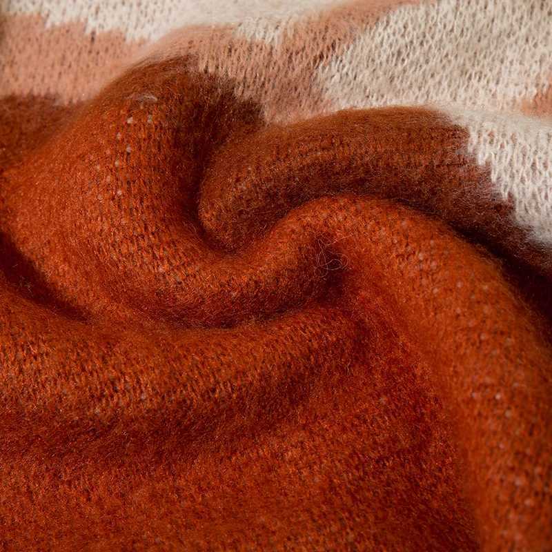 2025 Men Streetwear Sweater Retro Vintage Abstract Pattern Graphic Hip Hop Knitted Sweater Red Green Pullover Sweater Hipster J251029