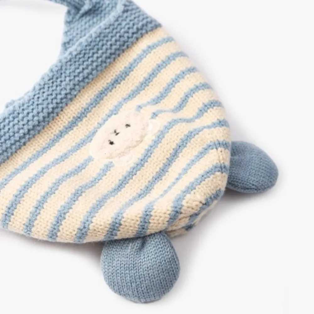 02 Year Baby Wool Hat Cute Bear Ear Protection Hat Children Winter Thickened Warm Knitted Korean Version of The Baby Hat251028