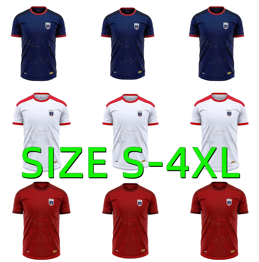 2025 2026 2027 Cape Verde Soccer Jerseys 25 26 27 Monteiro camisetas de futbol Africa Cup Home Away Third Jovane maillots de foot BEBE Men Kids Football Shirts