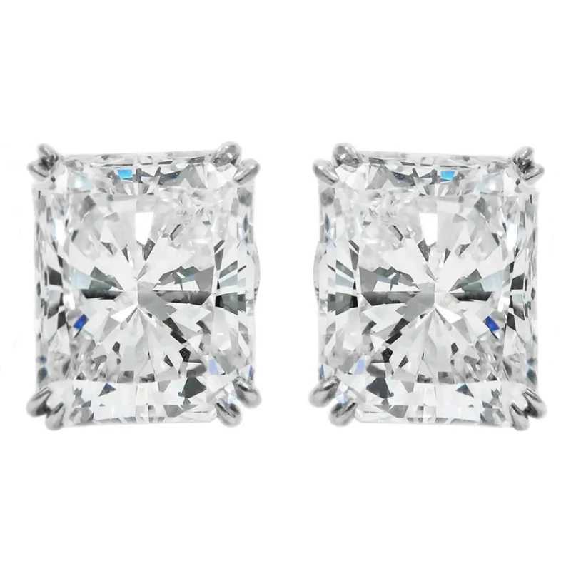 Huitan Luxury Crystal CZ Women Earrings Minimalist Style Daily Wear Versatile Accessories Highquality Silver Color Ear JewelryW251029