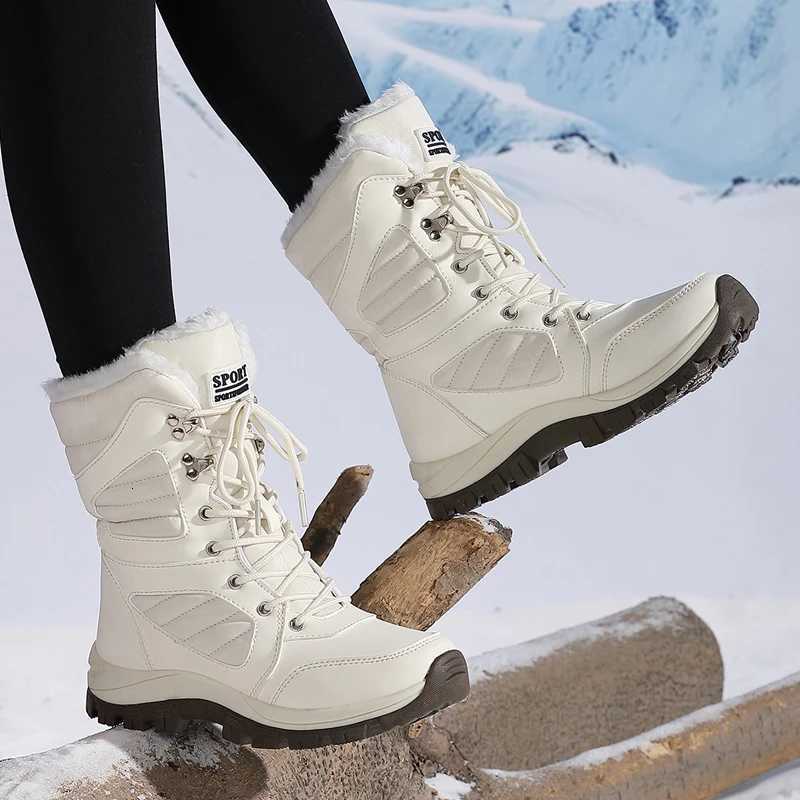 Ladies fashionable snow boots solid color design round toe style ultrafine fiber outer layer fabric lining rubber sole t Z251029