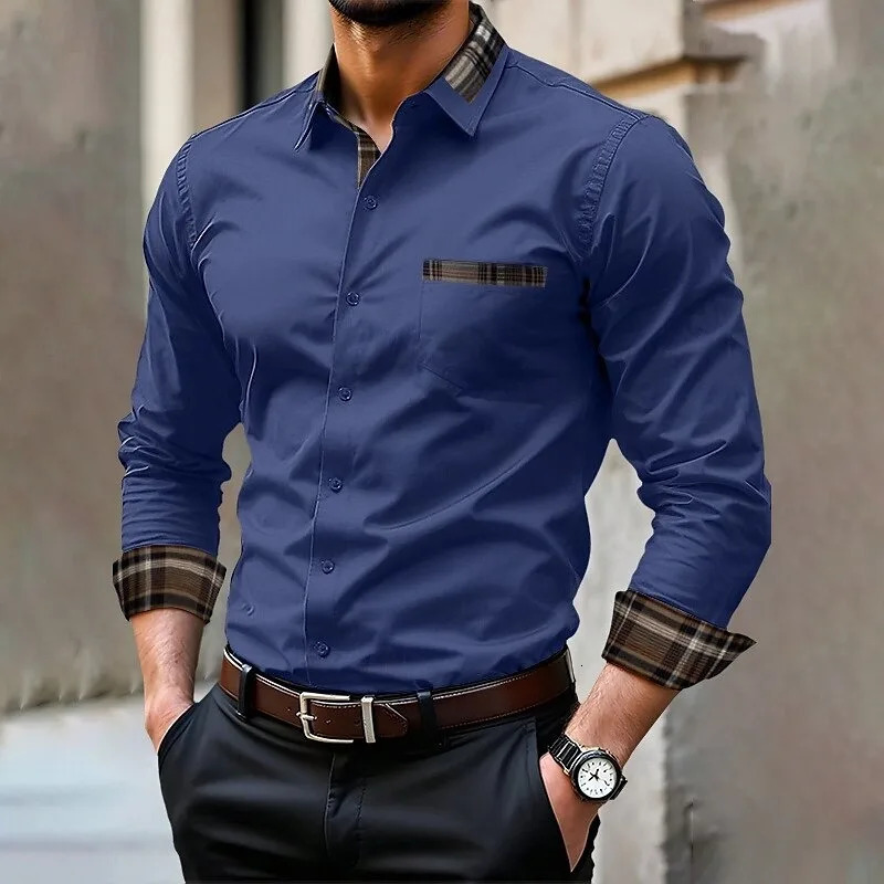 14 colors mens shirts wrinkleresistant formal wedding outdoor comfortable fashion long sleeve large size XS6XL 251029