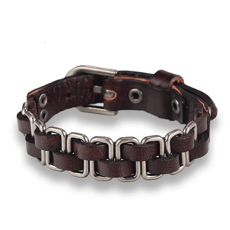 MKENDN Arrival High Quality Multilaye HandKnitted Braid Leather Bracelet Men Friendship Charm Bracelets Jewelry 251028