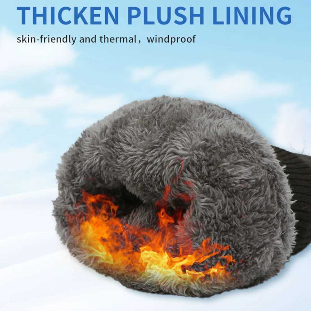 Heated Gloves Touch Screen Heating Thermal Gloves 3 Heat Levels DC Rechargeable Winter Waterproof Windproof Ski Gloves J251029