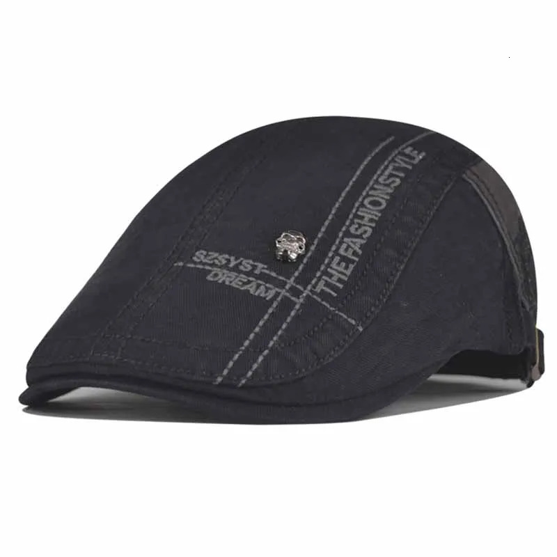 Unisex Cotton Beret Skull Cap Casual Fashionable Allpurpose Four Seasons Style Mens Womens Matching sboy Hat 251013