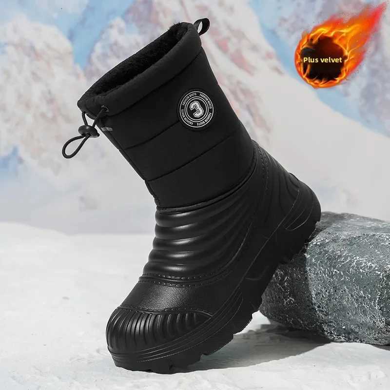 Mens Snow Boots Outdoor Comfortable Fleecelined Warm Mens Outdoor Hiking Mens Shoes for Men Boots With Short Plush Men Boots Z251029