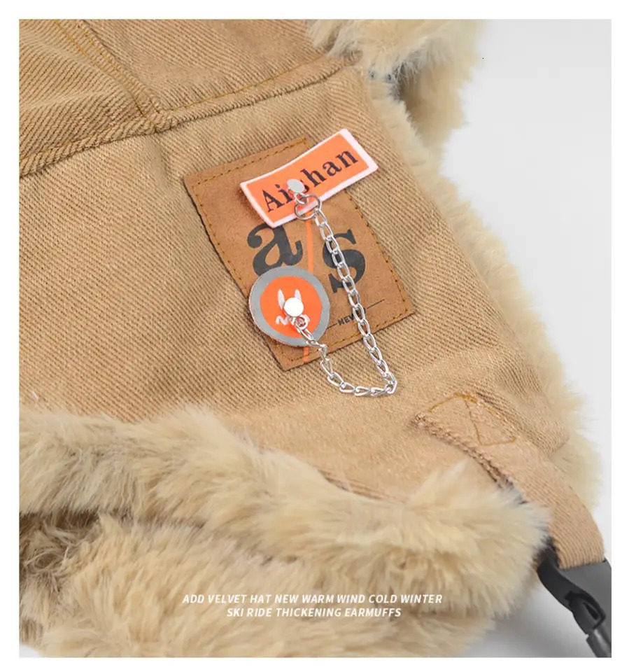 Bomber Hat Men Women Thick Warm Russian Ushanka Fur Fashion Male Female Winter Black Grey Earflap Ski Cap 251013