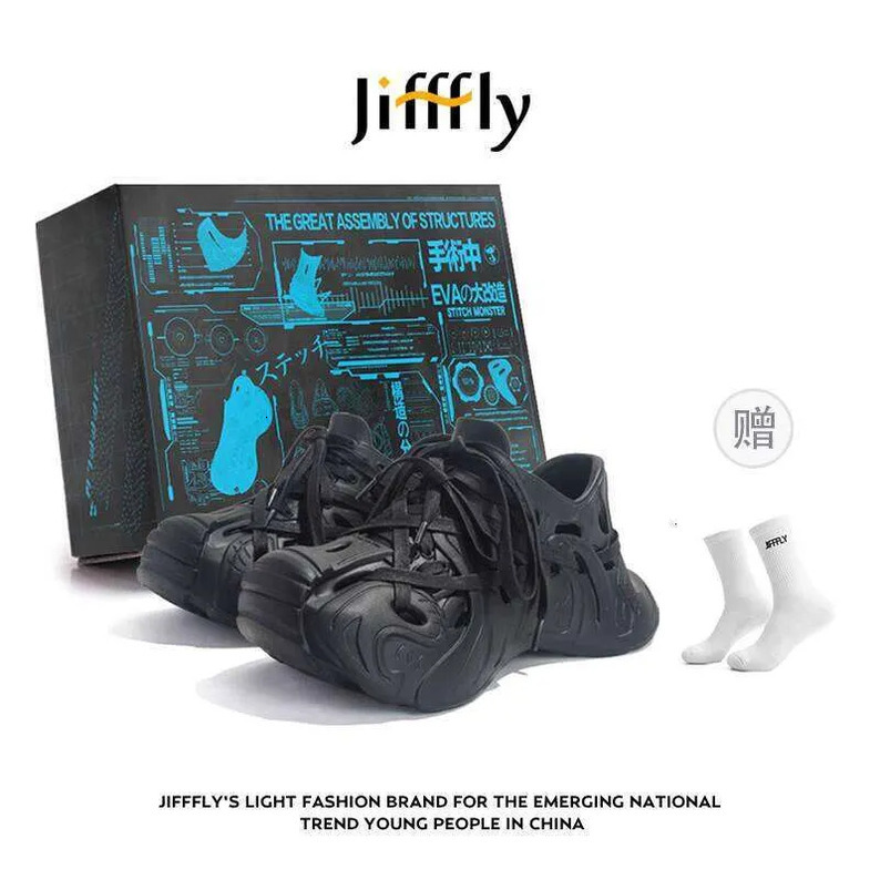 Jifffly Designer Ed Monster Dad Clogs for Women 2025 New Beach Shoes Non-Slip Odor-Resistant Couple Sandals Lightweight Breathable