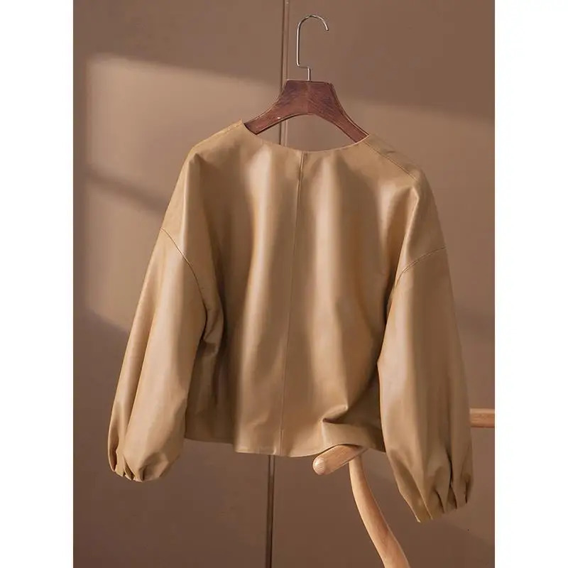 High Quality PU Leather Jackets Women Spring Autumn Short Simple Coat Female Women Jacket Femme 251029