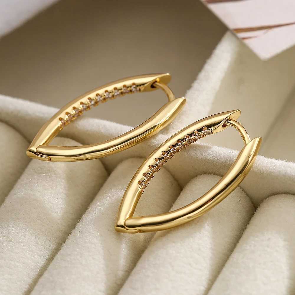 3 Styles Delicate Cubic Zirconia Hoop Earrings For Women GirlsOL Luxury Party Dating JewelryW251029