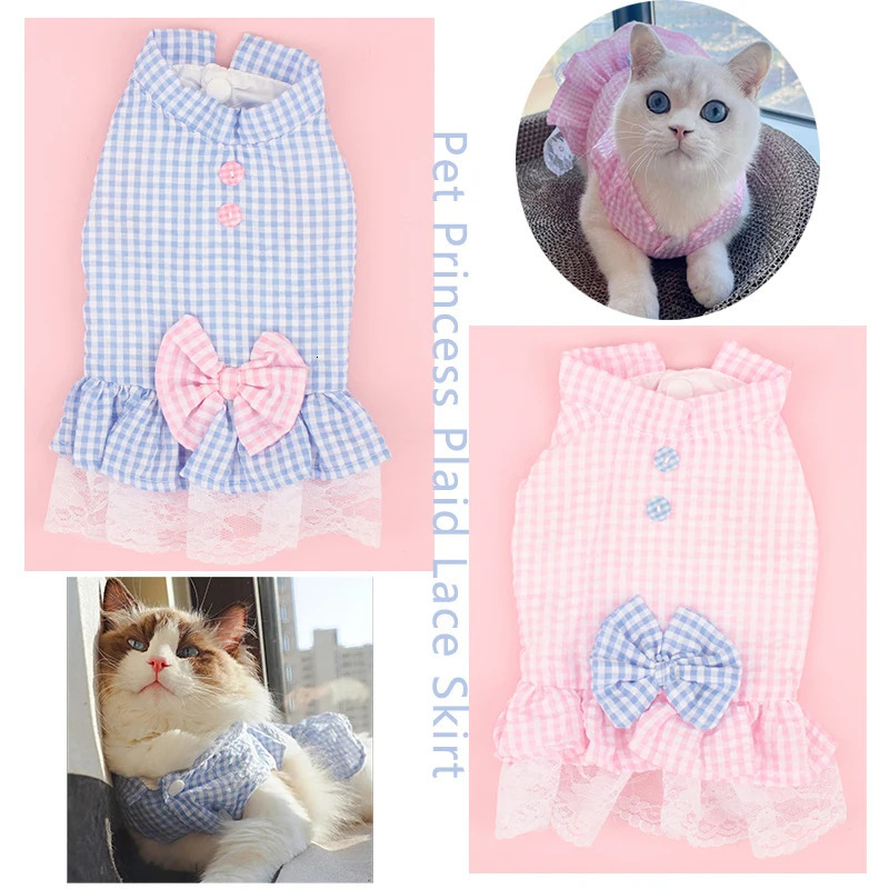 Summer Princess Pet Dress For Dogs Little Small Puppies Animal Cat Tutu Wedding Party Skirt Clothes For Chihuahua Yorks 251029