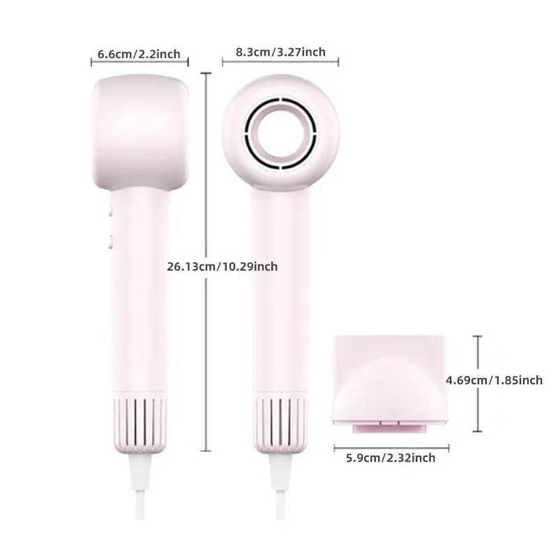 Hollow highspeed hair dryer strong wind does not damage hair negative ion quick drying hot and cold professional hair care ion L251029