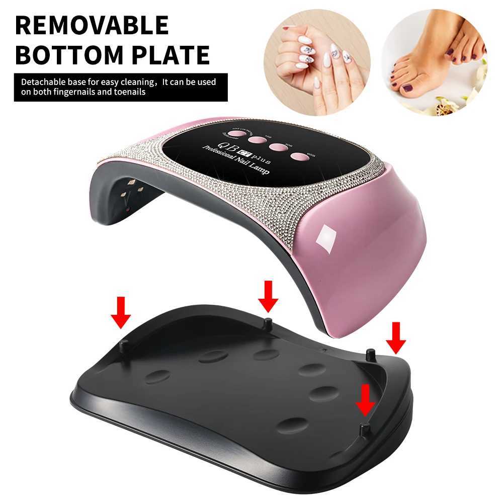 Professional UVLED Nail Lamp 57 LEDS Quick Drying Gel Polish Curing Light With LCD Display Manicure Equipment for Acrylic Gel J251115