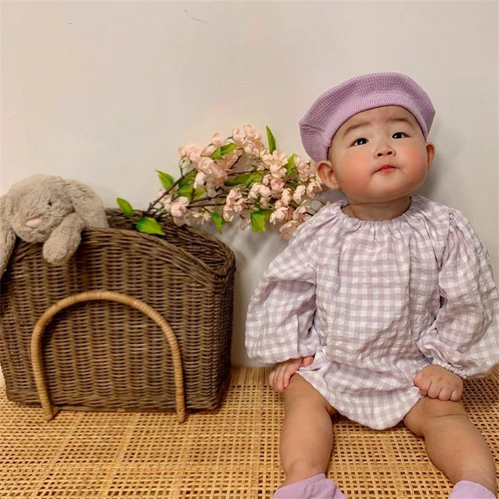 Fashion Baby Knitted Beret Hat Solid Color Childrens Warm Hats Autumn Winter Painter Cap For Girls Kids Bonnet Accessories 251029