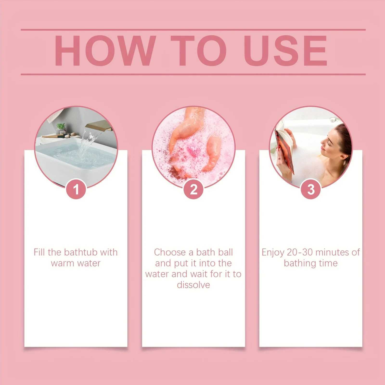 Bubble Bath Bombs with Lavender Scent LongLasting Moisturizing Deep Cleansing Bath Bomb for Bath 6Pcs L251029