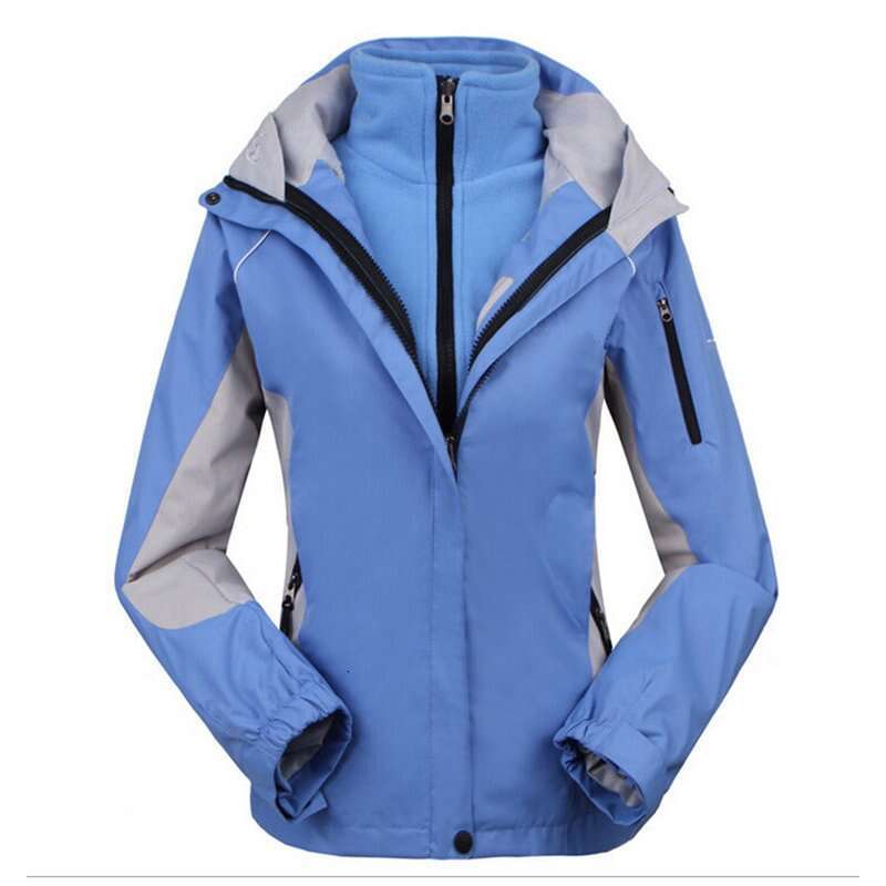 Woman Winter Trekking Ski Jacket Camping Climbing Single Double Plate Waterproof Windproof Thickening Hiking Clothing