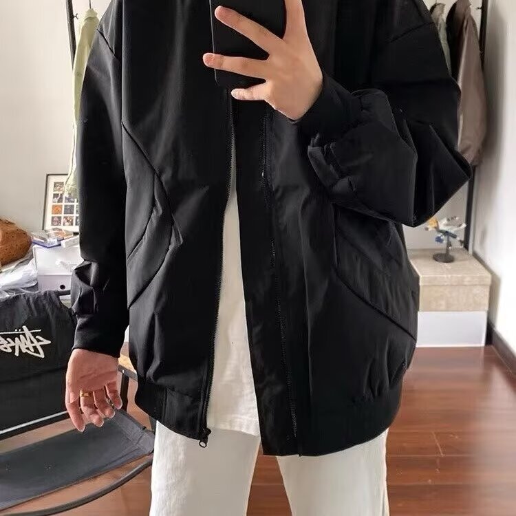 2025 Spring And Autumn Stylish Jacket For Men Ins High Street Trendy Brand Harajuku Style Korean Designer Jacket Version Trendy Casual Loose Jacket