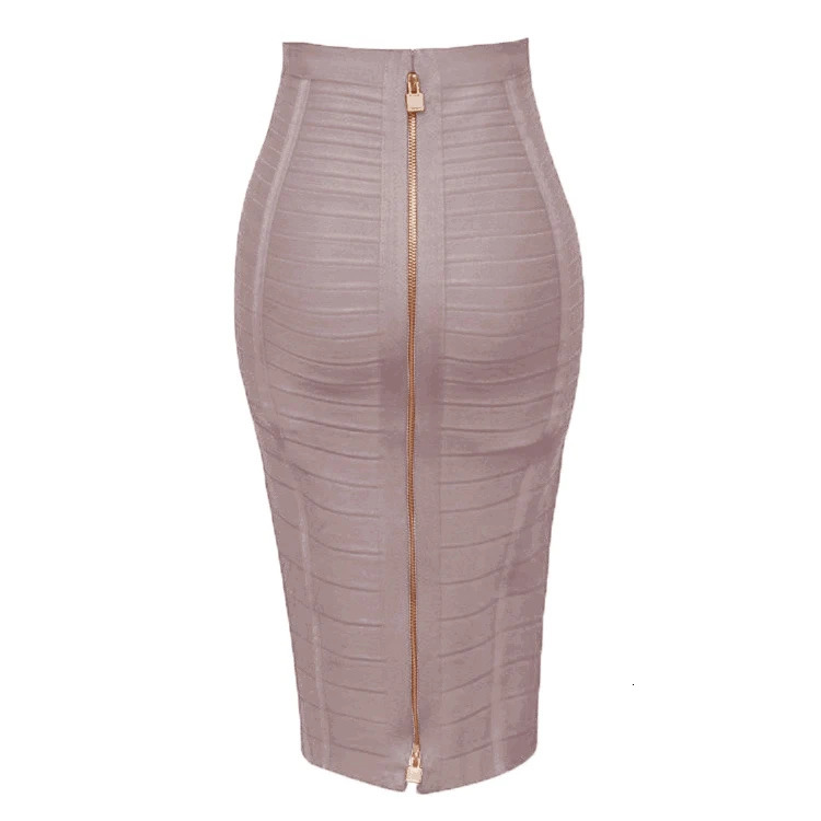 13 Colors Women Summer Fashion Sexy Black Red Beige White Bandage Skirt Knitted Elastic Sweet Candy Color Pencil Skirt 251028