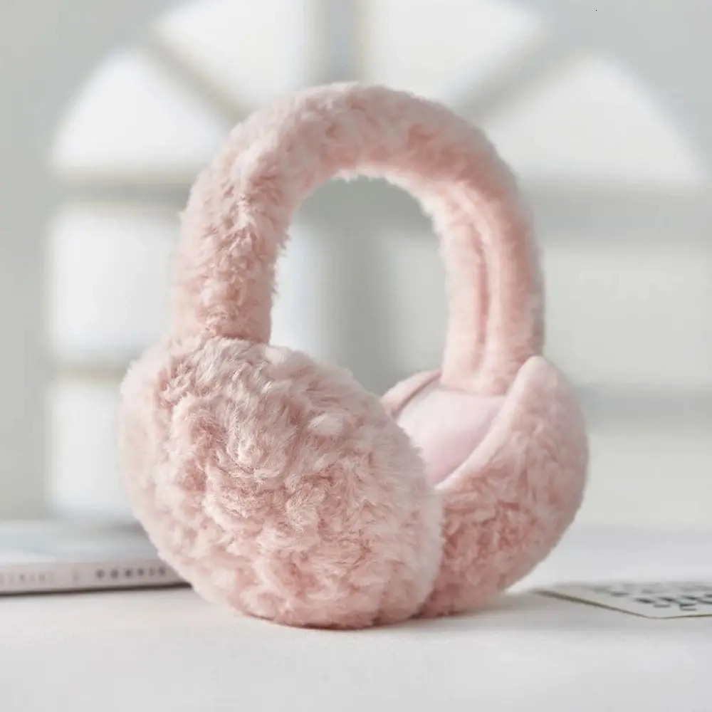 Fashion Warm Plush Ear Warmer Solid Color Foldable Folding Earflap Ear Protection Thickened Winter Earmuffs Outdoor 251029