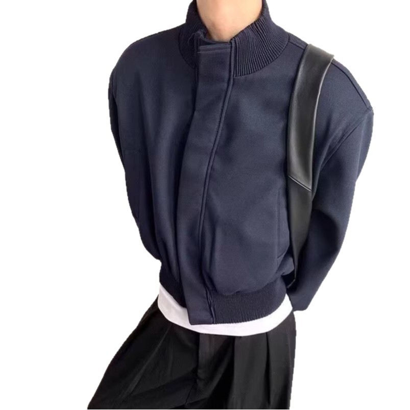 American Style Short Jacket For Men Spring And Autumn High-end Feel Cool Baseball Jacket Trendy Brand Designer Jacket Stand Collar Flight Jacket