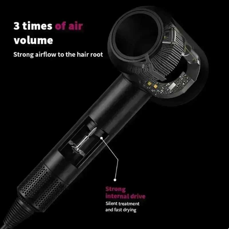 UURMI HighSpeed Hair Dryer with 0M Negative Ions Collagen Intelligent Constant Temperature MultiSettings W251029