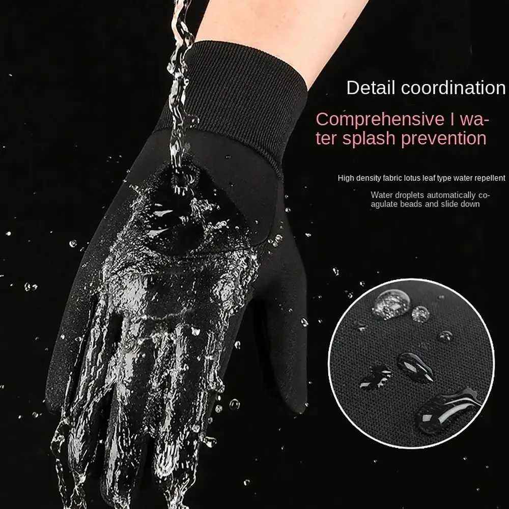 Autumn Winter Outdoor Cycling Gloves Gym Fitness Sports Running Warm Touch Screen Nonslip Gloves Motorcycle Gloves Men Women J251029