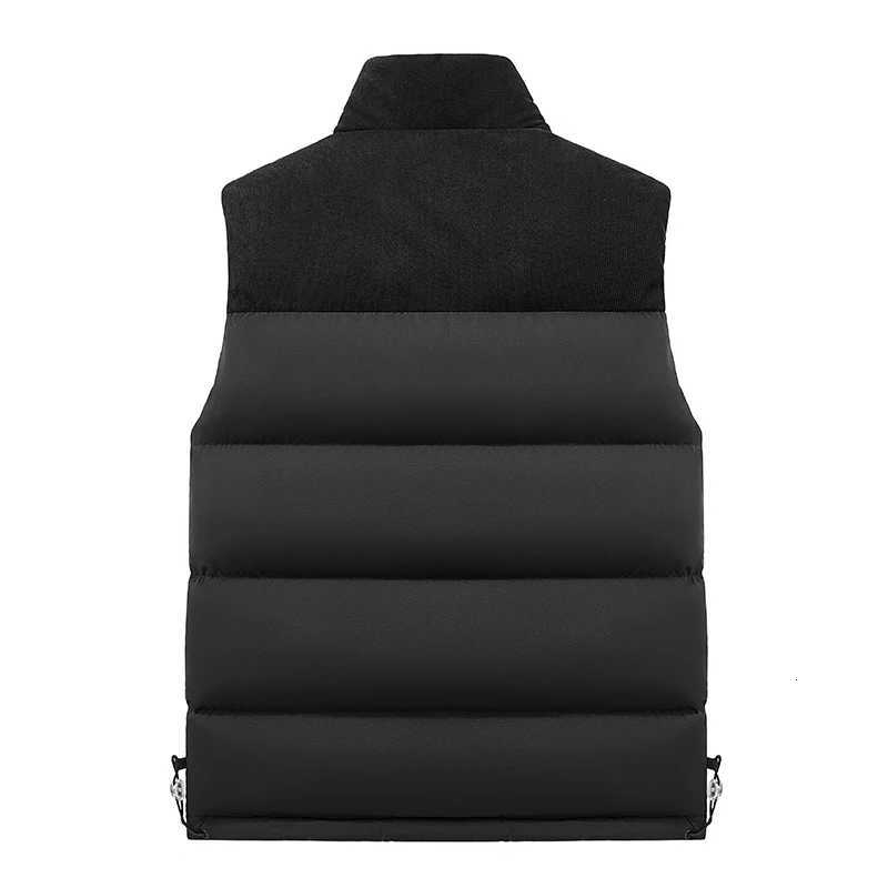 YJKVUR Autumn Winter New Unisex Windproof Vest Men Jacket Sleeveless Casual Coat Down Cotton Warm Thicken Waistcoat Thick Gilet W251029