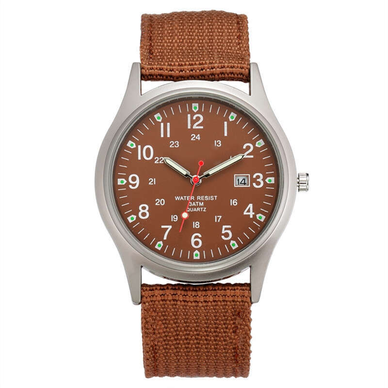 Nylon Strap Men's Calendar Quartz New Military Watch