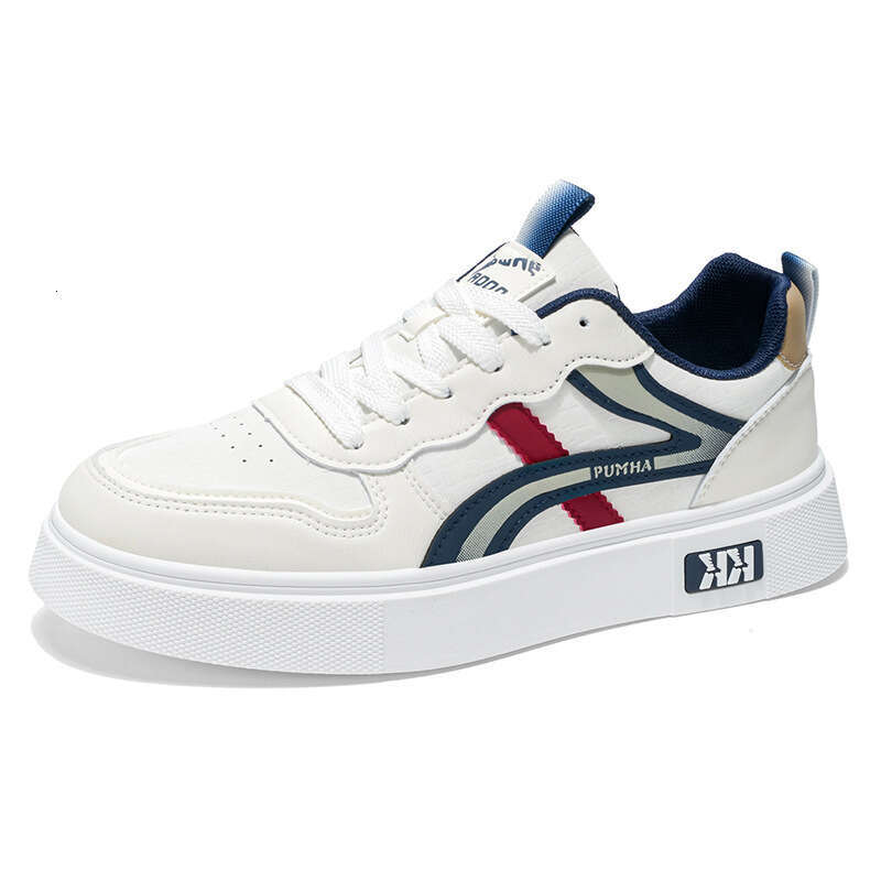 2025 Autumn New Men's Fashion Thick-Soled Height-Increasing Casual Daily Travel Waterproof Leather Panel Shoes Trendy