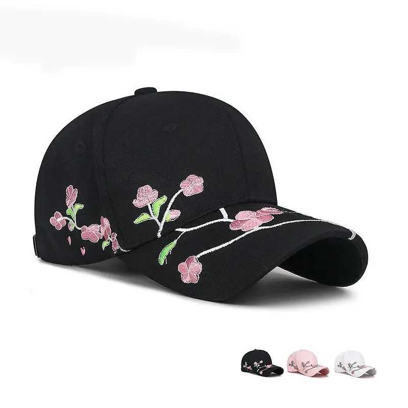 Hat Womens New National Tide Cap Sunshade Sun Hat Spring And Autumn Plum Blossom Embroidery National Style Baseball CapW251029