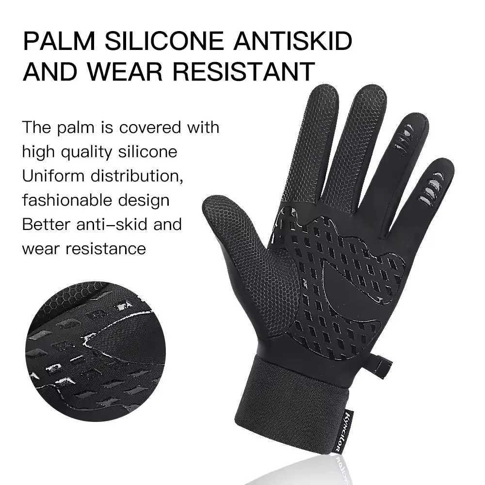 Outdoor Skiing Gloves Unisex POCkets Designed Locking Anti Slip Touch Screen Full Finger Gloves Cycling Sports Gloves J251029