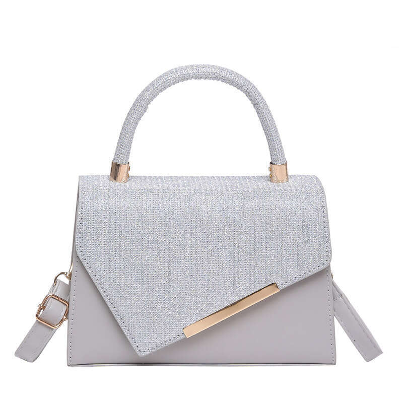 Designer bag Niche Design Handheld Small Square for Women 2024 Autumn Winter New Fashion Artistic Shiny Diamond Single Shoulder Stylish Crossbody Bag
