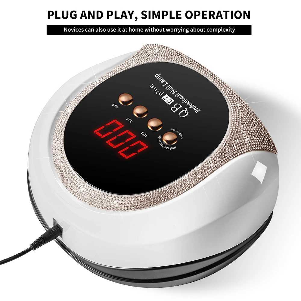 UVLED Nail Dryer Lamp 57 LEDS Quick Drying Gel Polish Curing Light With LCD Display Manicure Equipment Tools for Acrylic Gel J251117