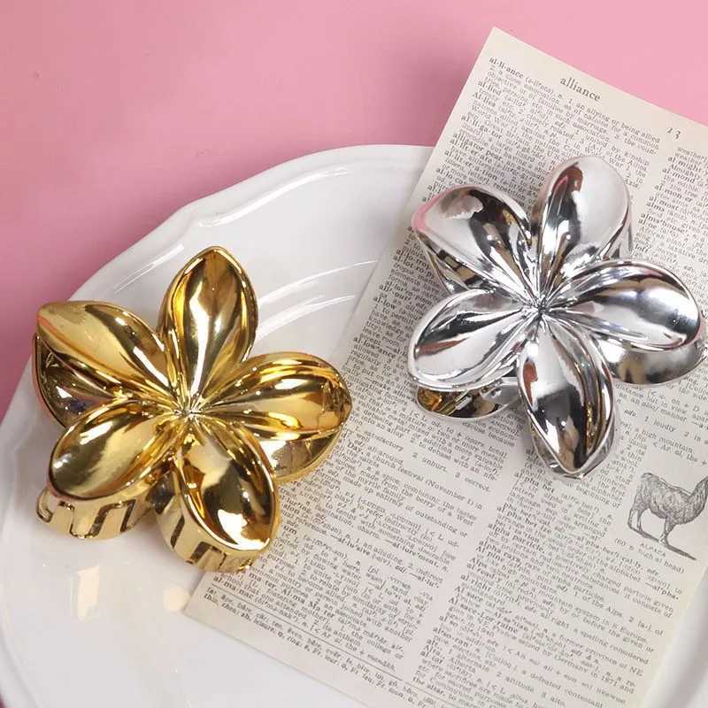16 Pcs Fashion Simple Shiny Egg Flower Hair Claws For Women Girls Party Hair AccessoriesW251028