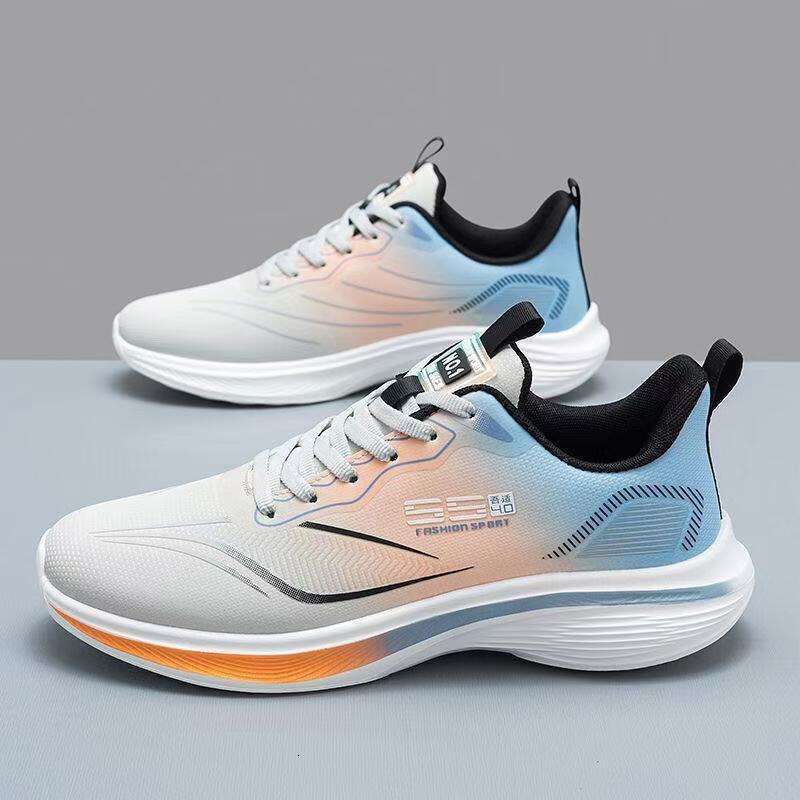 Men's Unisex Gradient Trendy Sneakers Four Seasons Fashion Comfortable Breathable Soft Sole Couple Shoes