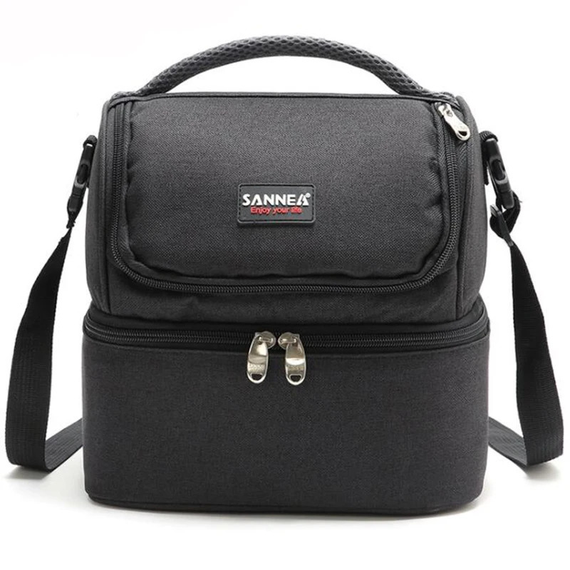 7L Lunch bag Portable Insulated Picnic Box 600D Oxford Solid Thermal Lunch box Food Picnic Bag Cooler Tote Handbags 251029