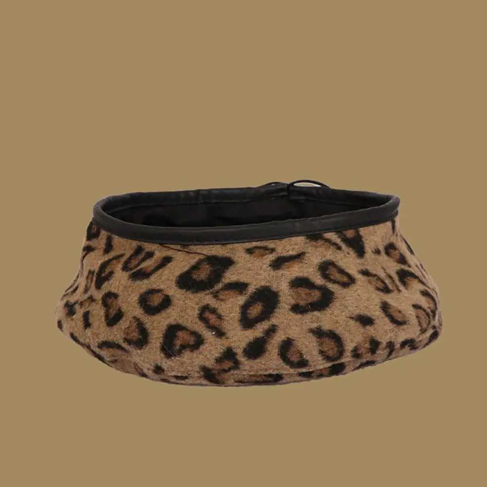 Fashion Korean Version Leopard Print Beret AllMatch Student Octagonal Cap Painter HatW251029