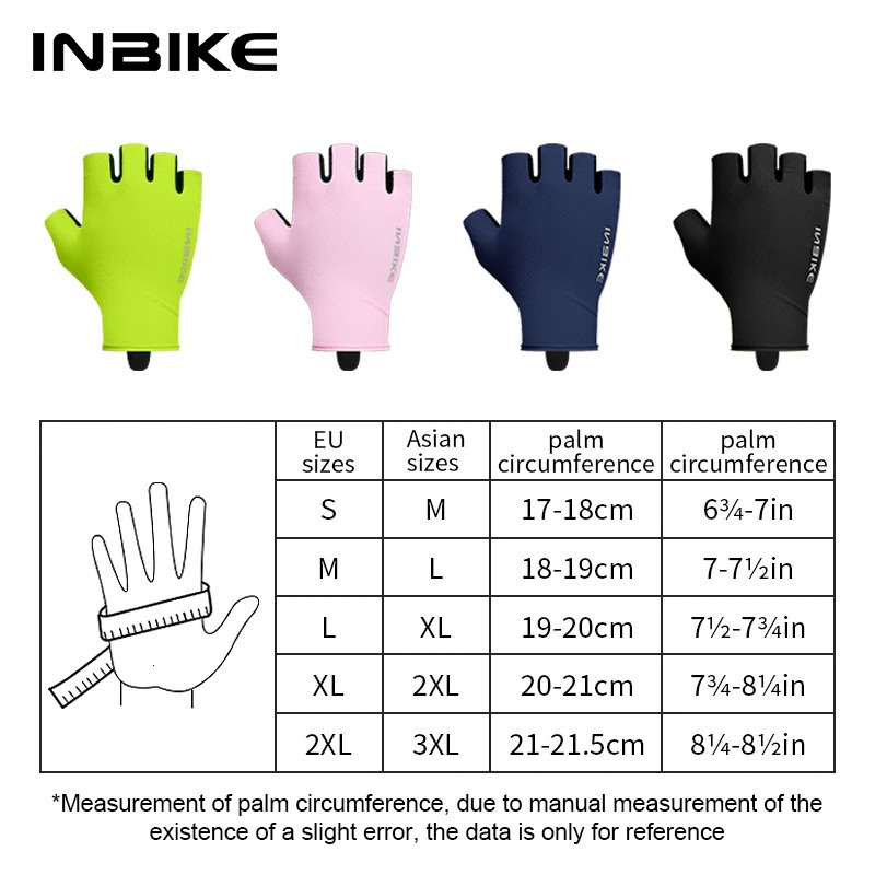 INBIKE Cycling Gloves Half Finger Summer Men Women MTB Shockabsorption Mountain Bike Sports Accessories 251013