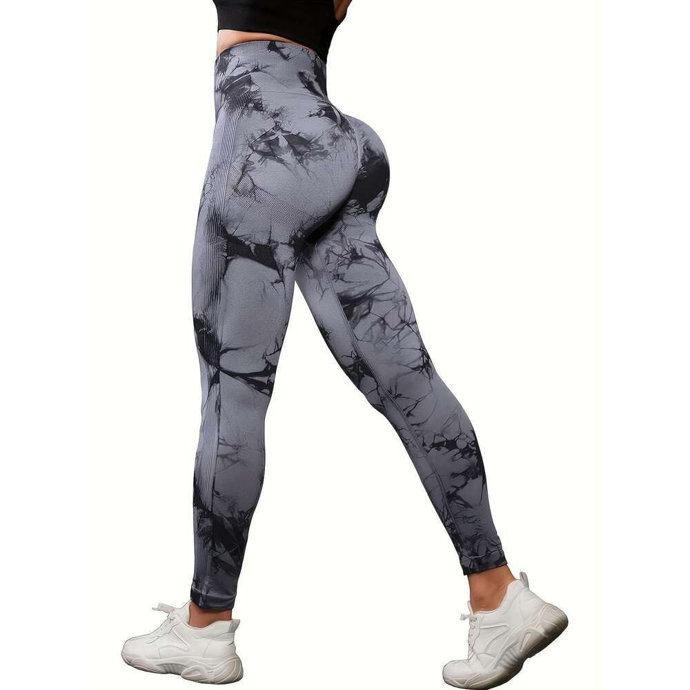 5pcs Women's High-Waisted Leggings Set - Soft Compression Pants, Suitable for Running, Yoga, Fiess, and Other Sports