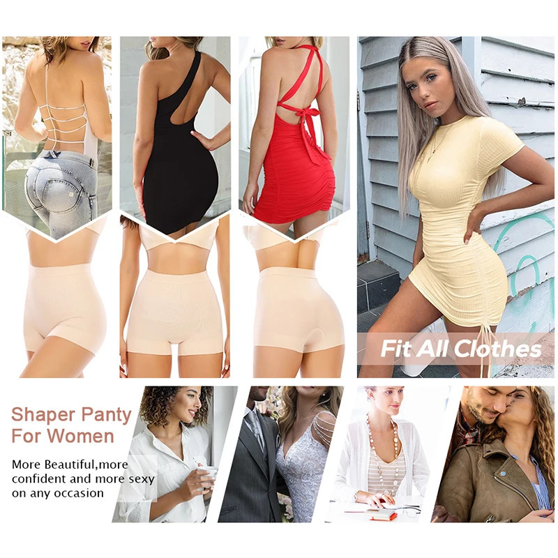 Womens High Waisted Shaper Shorts Smooth Shaping shorts Panties Tummy Control Underwear Slimming Shapewear Short 251029