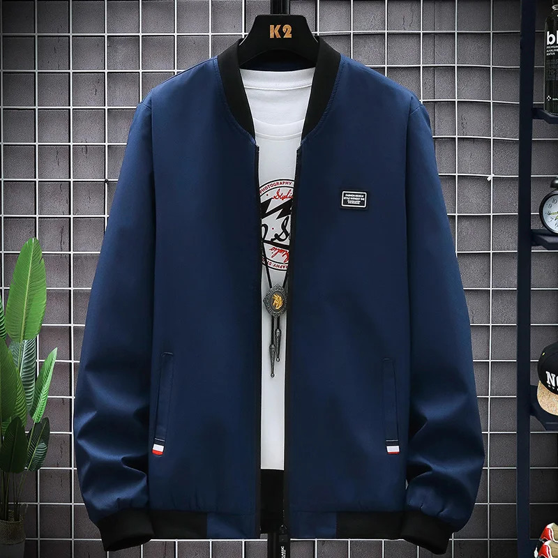 Man Spring Autumn Solid Color Leisure And Comfortable Zipper Style Jacket Fashion Windproof 251029