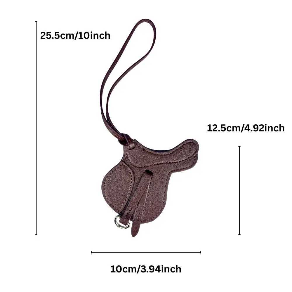 Equestrian Saddle PU Leather bag charm Handmade Luxury Bag Charm Sturdy Stitched Design for Timeless StyleW251029