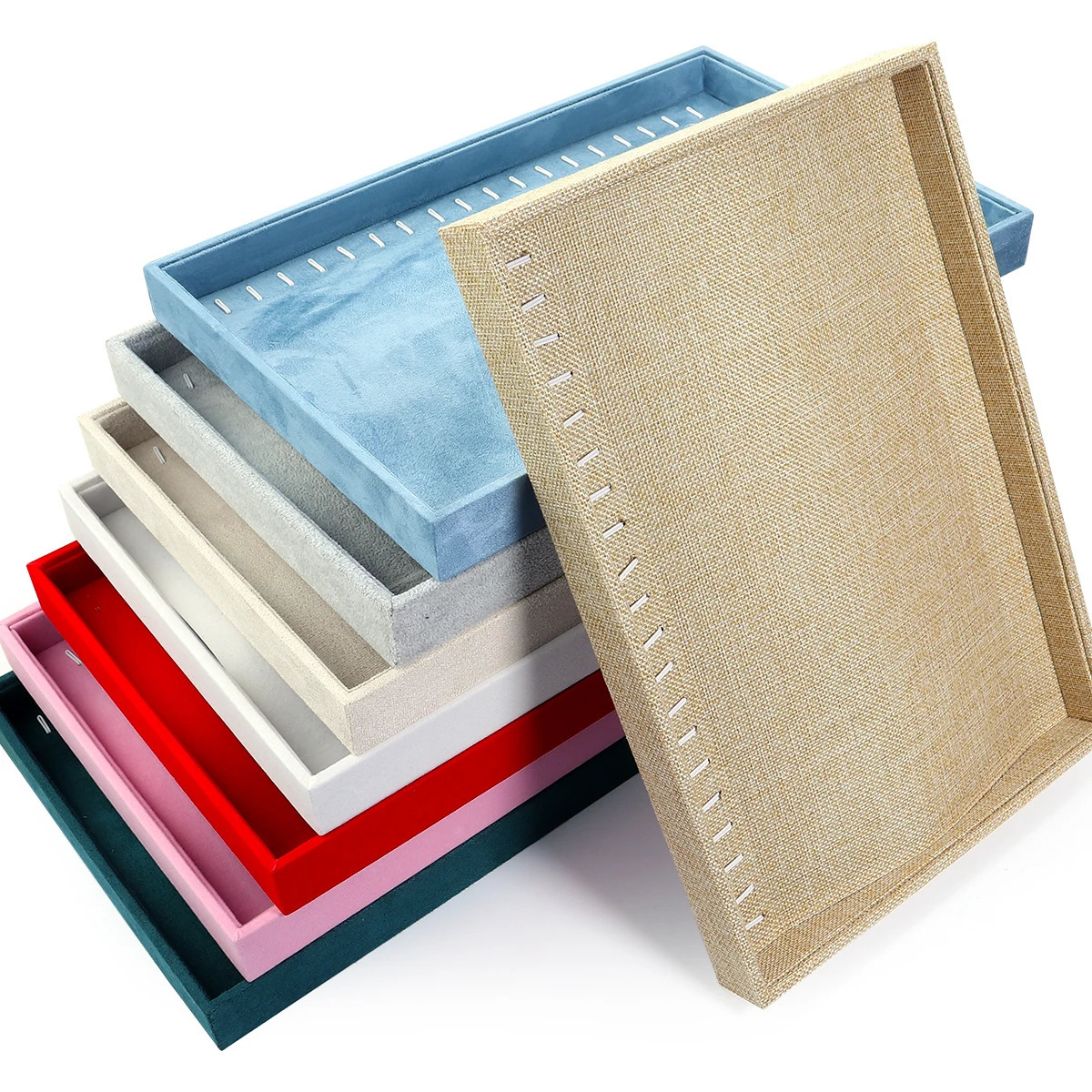 1 Piece Color Necklace Display Tray Jewelry Bracelet Showcase Storage Tools for Presentation Pography Props 251013