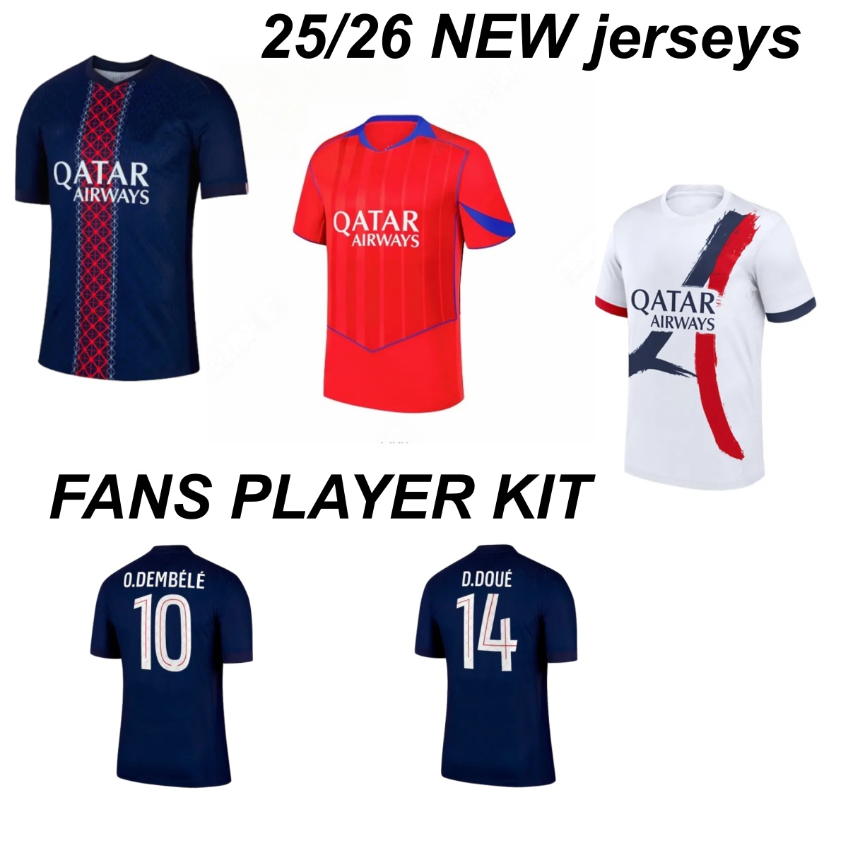 maillot psges jersey 25 26 Ousmane Dembele jersey Khvicha Kvaratskhelia Football Shirt GonCalo Ramos Gianluigi kit Soccer Jerseys kids paris st germain jersey