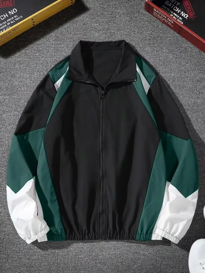 Mens colorblocked jacket lightweight casual travel windproof and wearresistant highquality fabric boyfriend gift 251029