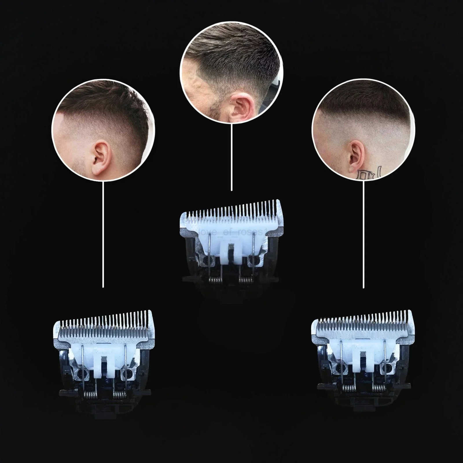 Hair Clipper USB Rechargeable Hair Trimmer Titanium Ceramic Blade LCD Professional Strong Power Salon Hair Cutting Machine Z251029