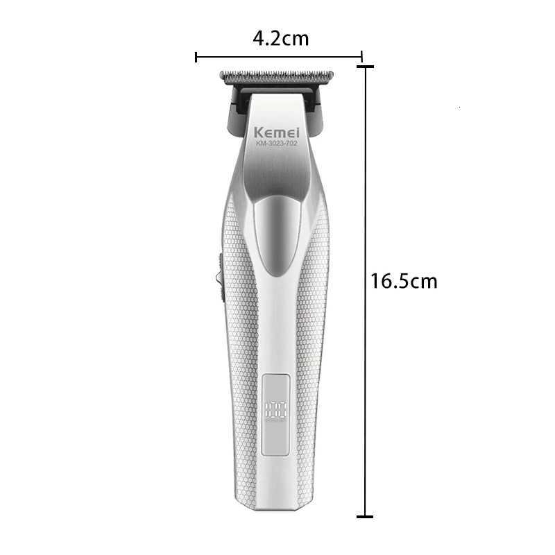 Kemei 3023702 Zero Gapped Cordless Hair Trimmer Professional Hair Clipper Men Barber Rechargeable Finish Hair Citing Machine M251029