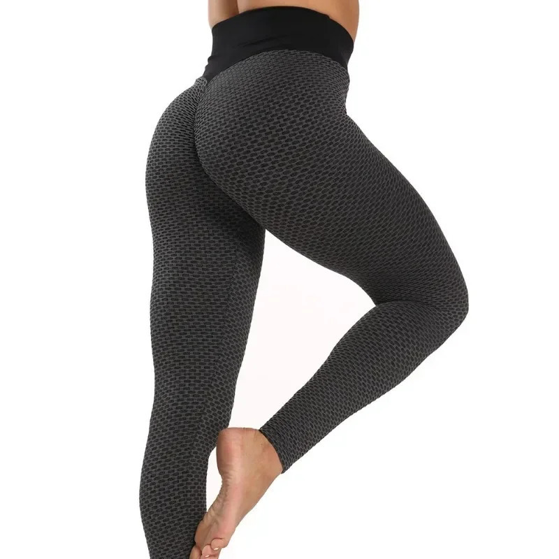 Womens HighWaisted Yoga Leggings ButtLifting Honeycomb Gym Leggings Compression Workout Activewear for Training MultiSport 251029
